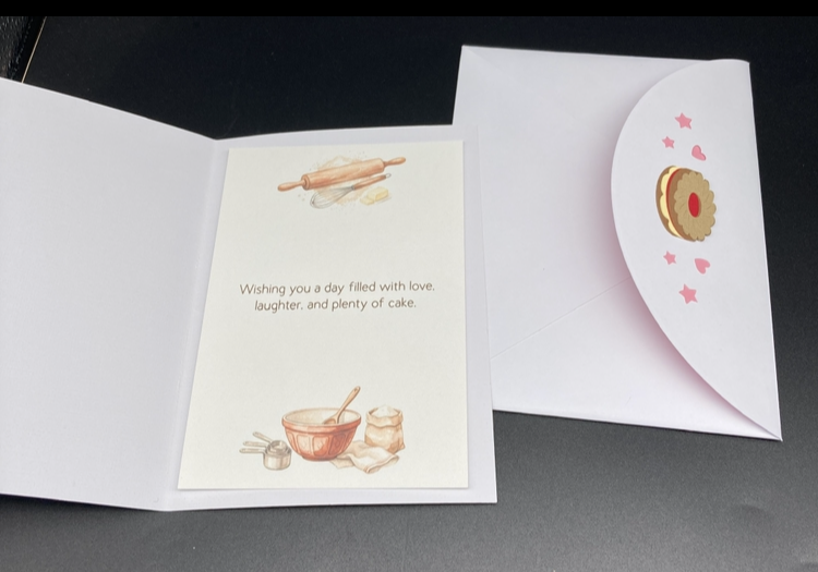 bake card inside